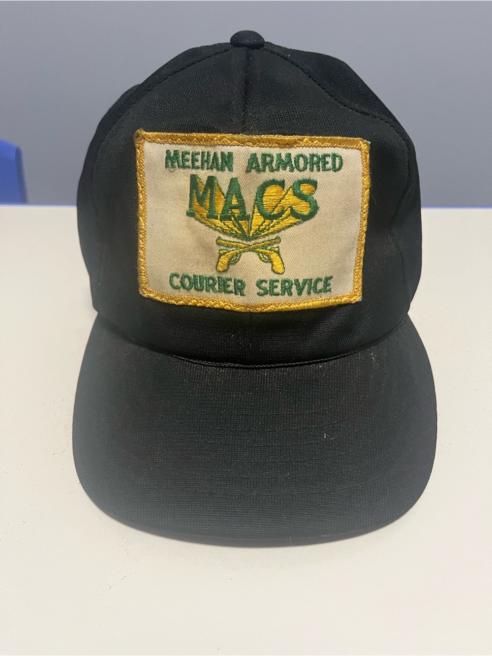 Vintage MACS Black Embroidered patch Trucker Cap